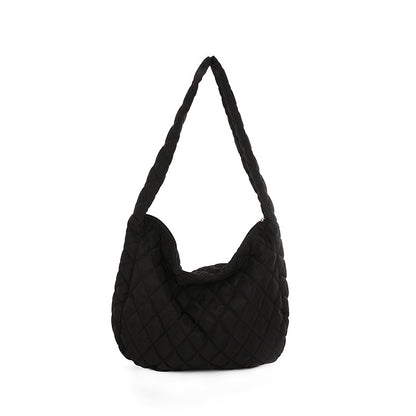 Women's Large Nylon Tote Shoulder Bag – Soft Shell Everyday Shopper