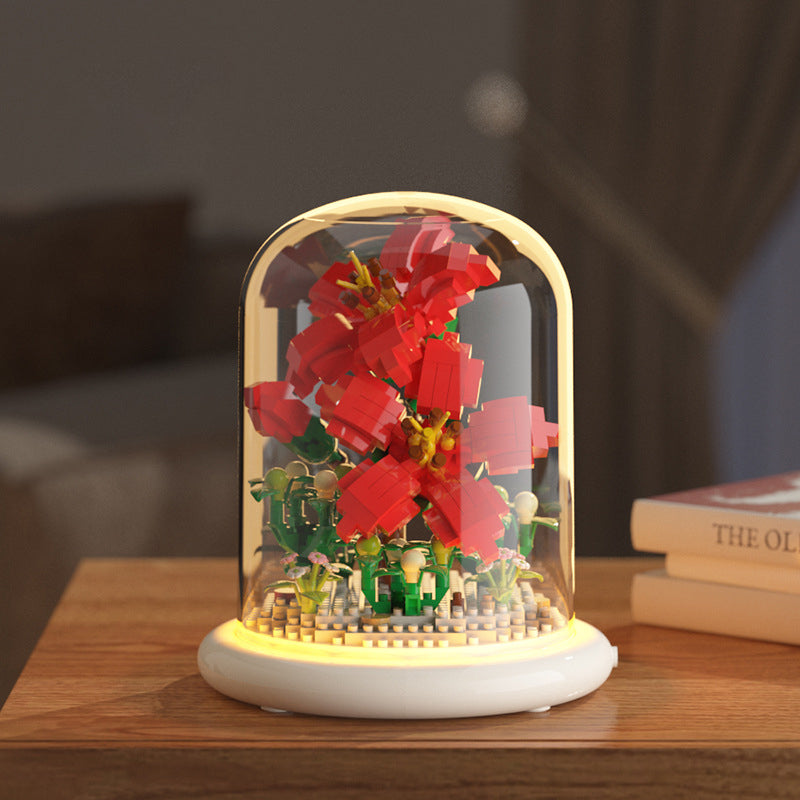 Eternal Rose Building Block Bouquet – Desk Décor Gift