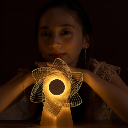 Windmill Rotating Music Box with LED Light