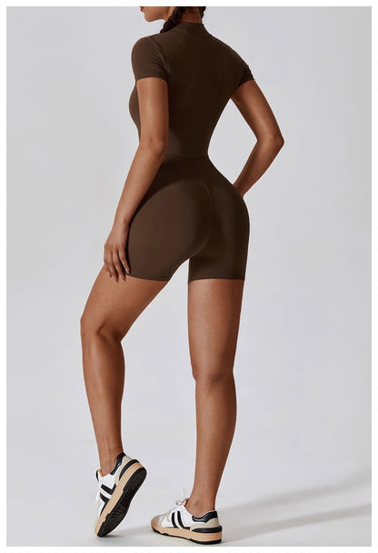 Women -  yoga Dance Workout Form-Fitting One-Piece