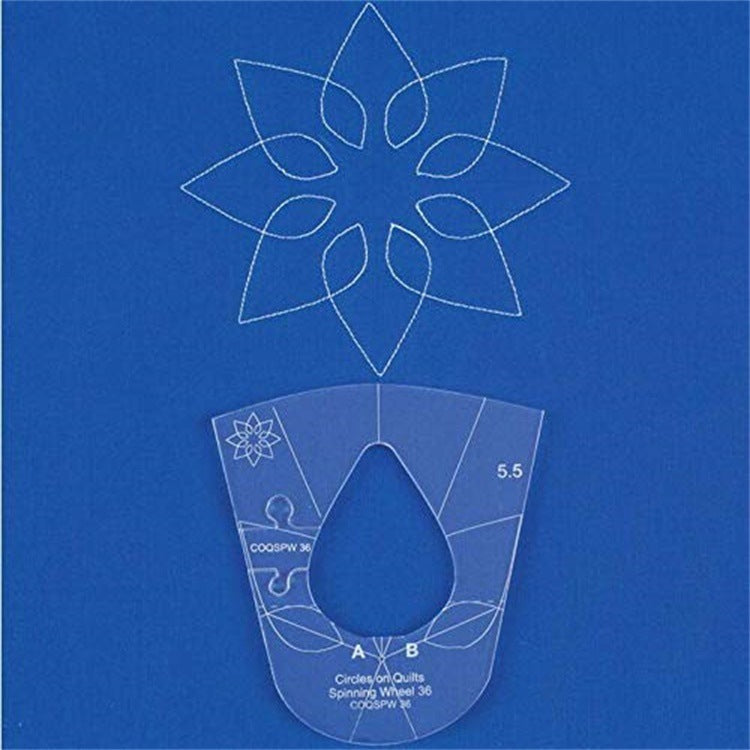Sewing Machine Marking Ruler Set (6 Pieces)