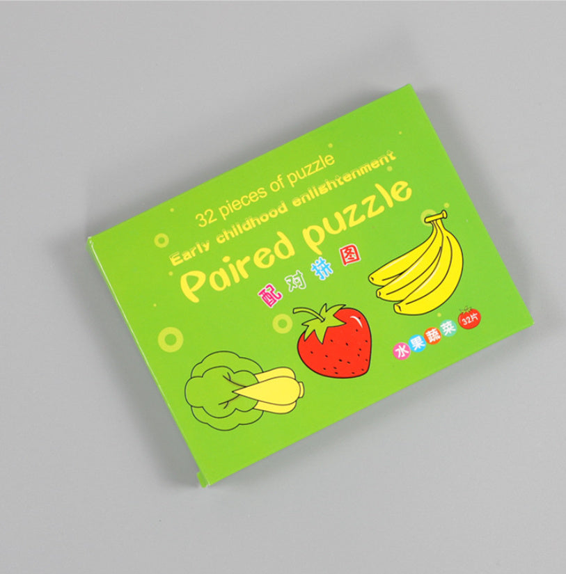 Cartoon Educational Matching Puzzle for Kids Ages 4–6