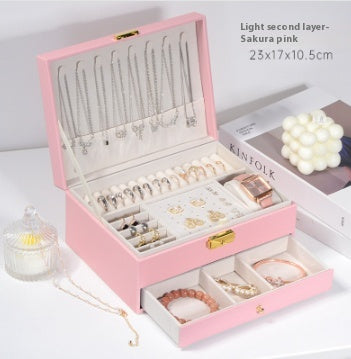 Exquisite Luxury Jewelry Box – Perfect for Gold, Necklaces, Earrings & Hand Jewelry