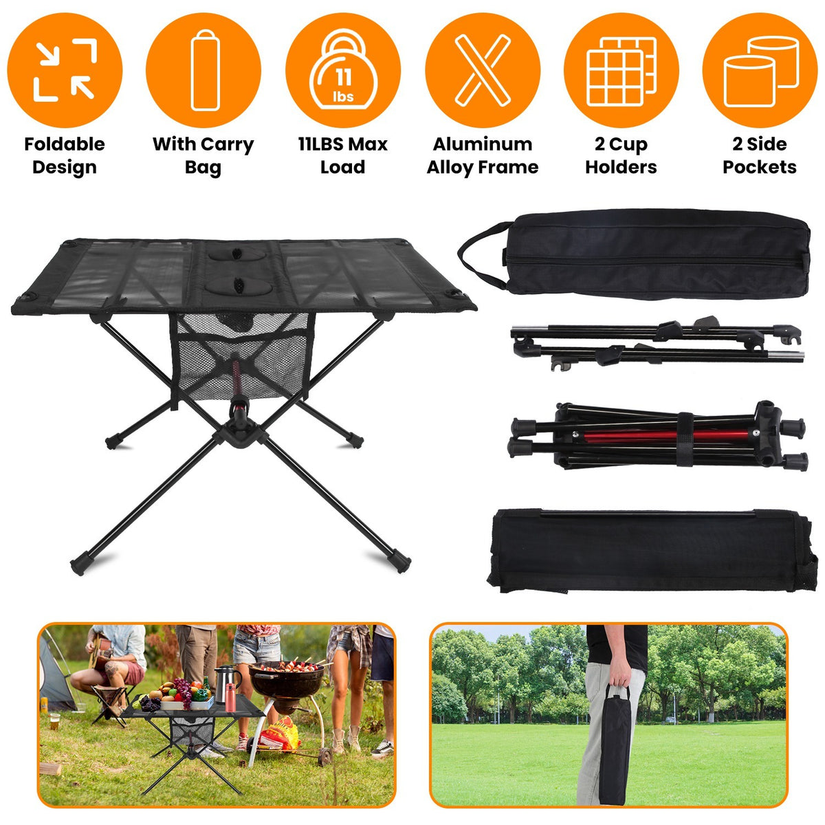 Portable Folding Camping Table – Lightweight Outdoor & Picnic Table