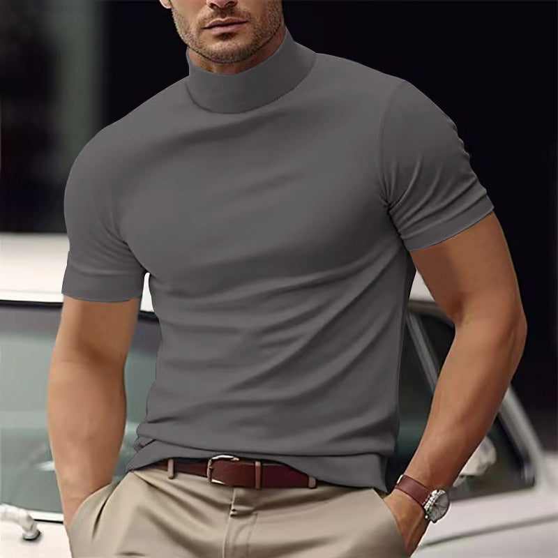 Men's Slim Fit Short Sleeve T-Shirt – Solid Color