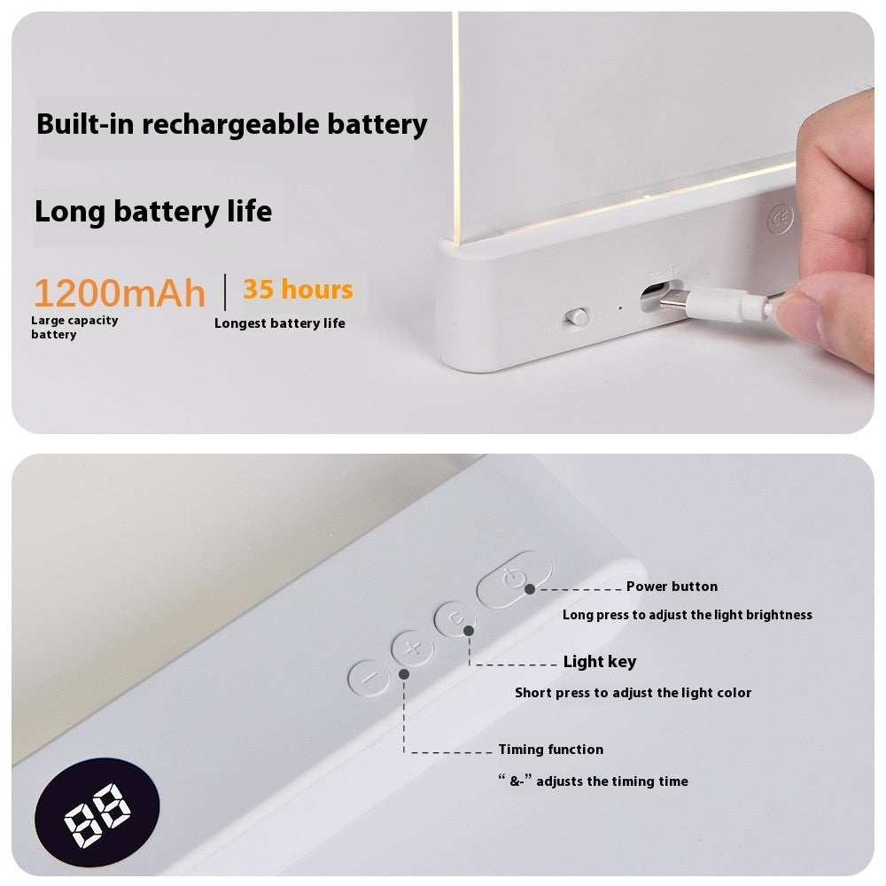 LED Tablet Reading Light - Rechargeable Book Light