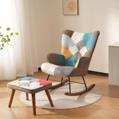 Rocking Lounge Chair with Footrest