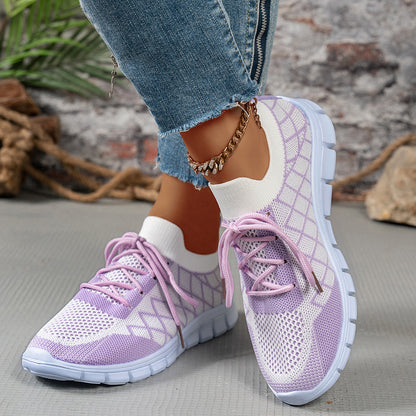 Breathable Mesh Sneakers – Women's Lightweight Casual Walking Shoes