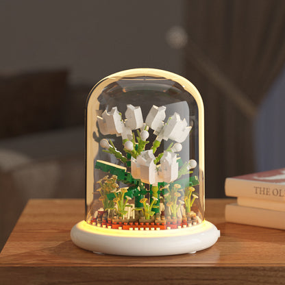 Eternal Rose Building Block Bouquet – Desk Décor Gift