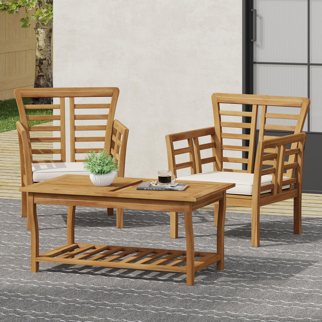 CAYDON 2 CLUB CHAIRS   TABLE