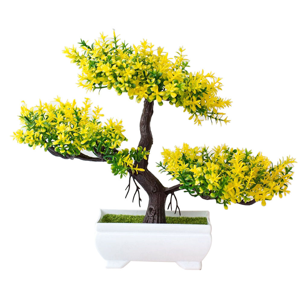 Artificial Bonsai Potted Plant – Realistic Faux Bonsai Tree for Home & Office Decor