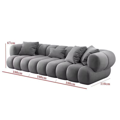 L-Shape Modular Sectional Sofa – Large Velvet Corner Couch