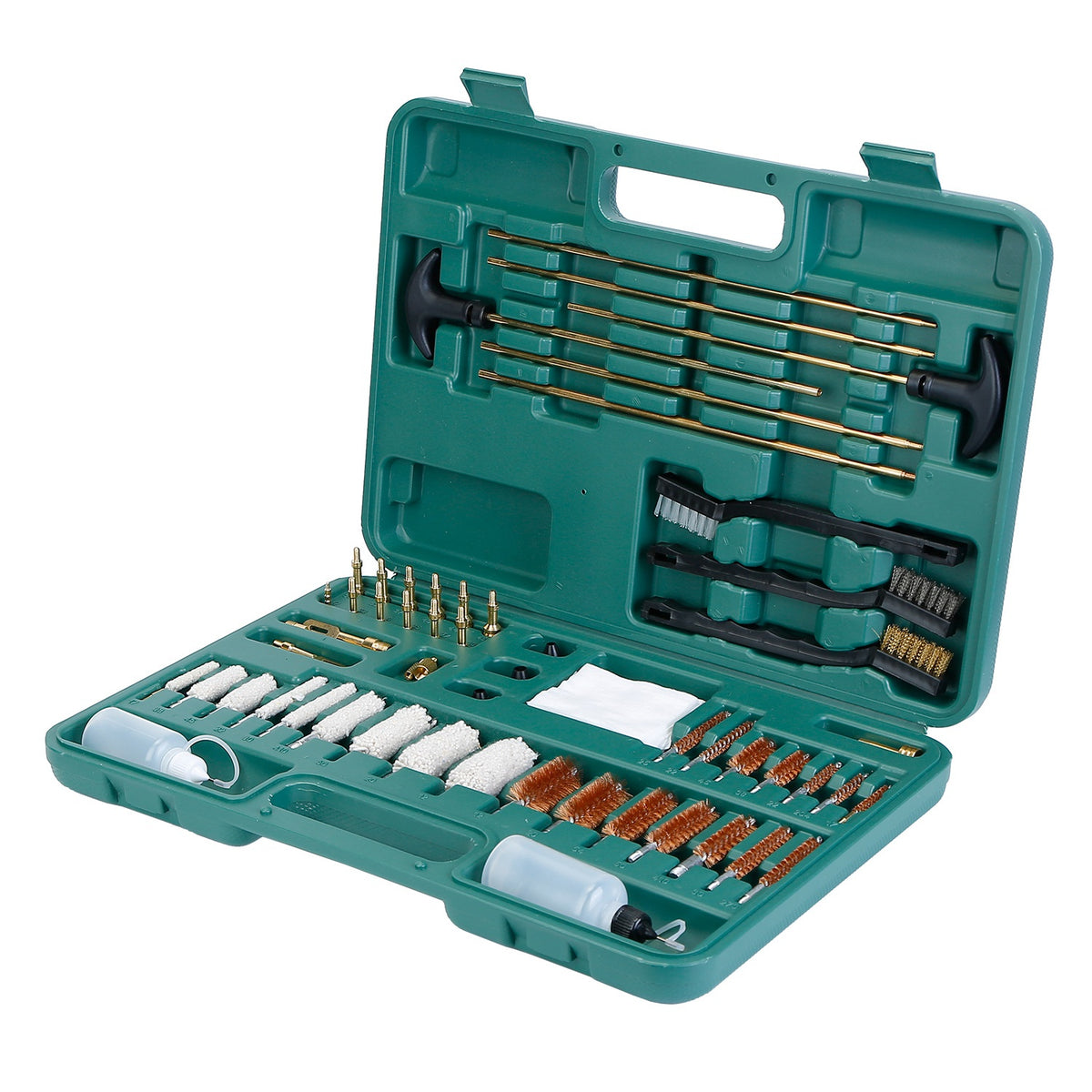 Universal Gun Cleaning Kit - Complete 100+ Piece Set with Case for Rifles, Pistols & Shotguns