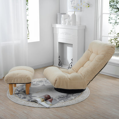 Single Sofa Reclining Chair Japanese Chair Lazy Sofa Tatami Balcony Reclining Chair Leisure Sofa Adjustable Chair