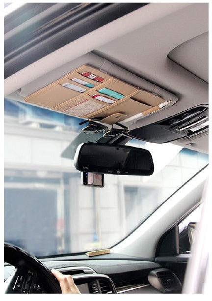 Car Sun Visor Clip Organizer - Multi-Purpose Card & Ticket Holder