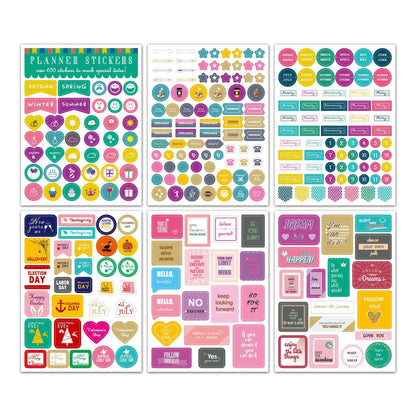 Planner Stickers Set Seasonal Monthly  Pack 24 Sheets