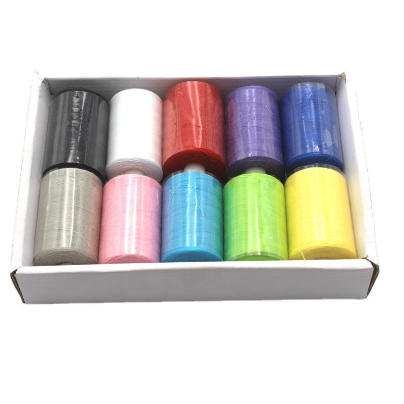 Polyester Sewing Thread Set – 10 Rolls, 1000 Yards Each