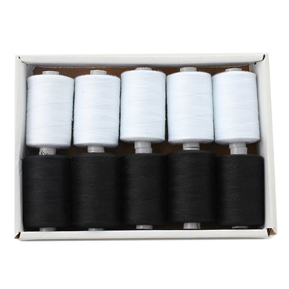 Polyester Sewing Thread Set – 10 Rolls, 1000 Yards Each