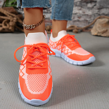Breathable Mesh Sneakers – Women's Lightweight Casual Walking Shoes