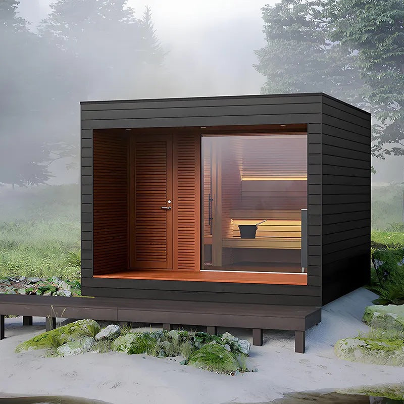 Outdoor Garden Sauna with Dry & Steam Function