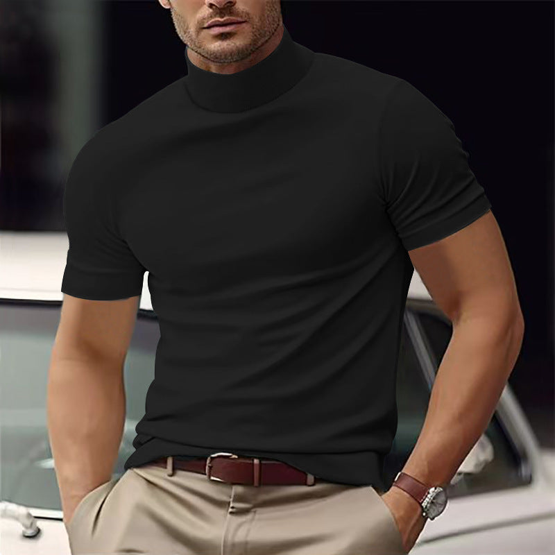 Men's Slim Fit Short Sleeve T-Shirt – Solid Color