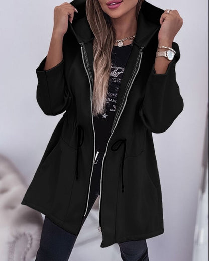 Women's Fall Winter Fashion Casual Hooded Coat