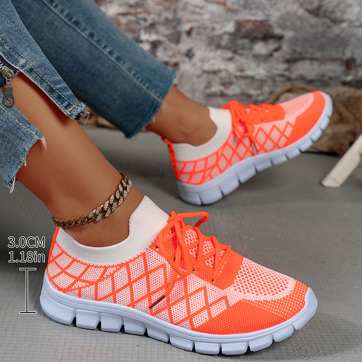 Breathable Mesh Sneakers – Women's Lightweight Casual Walking Shoes