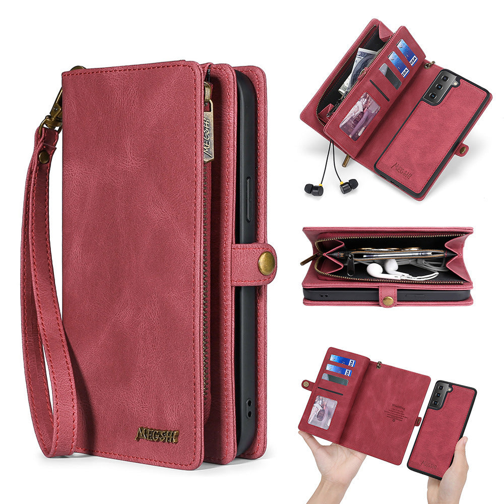 Your phone, your wallet, your style. All in one chic leather case.