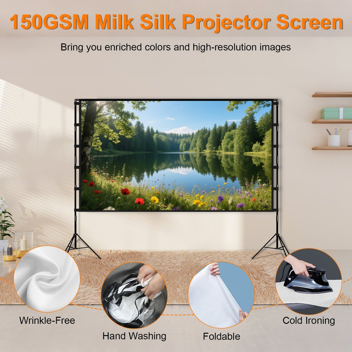 Projector Screen With Stand