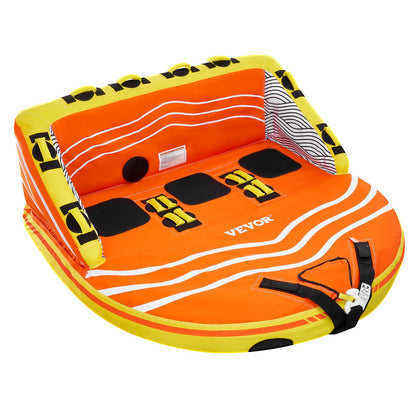 Couch Towable Tube for Boating – 1–3 Riders, 16 Handles & Dual Tow Points