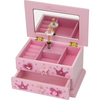 Children's Musical Jewelry Box - Multi-Layer Storage with Music