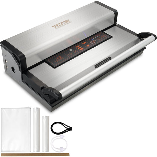 Vacuum Sealer Machine - 95Kpa 350W Dual Pump Food Sealer with Automatic & Manual Modes, Built-in Cutter