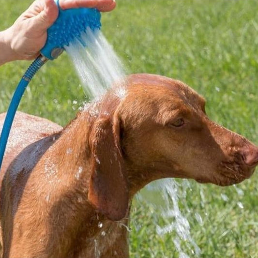 Silicone Pet Bathing Gloves – Handheld Dog Shower Brush & Massager