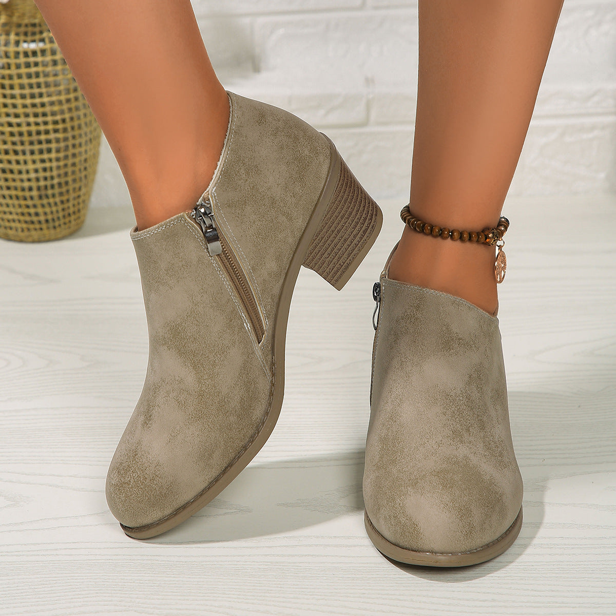 Side-Zip Ankle Boots – Women's Stylish Short Boots