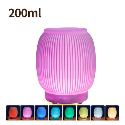 Sheila Merchandise 200ml automatic essential oil diffuser with color-changing LED light in purple
