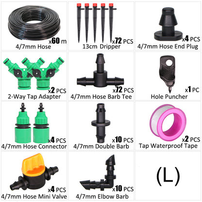 Sheila Merchandise automatic garden irrigation system with hoses connectors drippers and valves for efficient watering