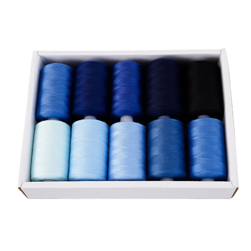 Polyester Sewing Thread Set – 10 Rolls, 1000 Yards Each