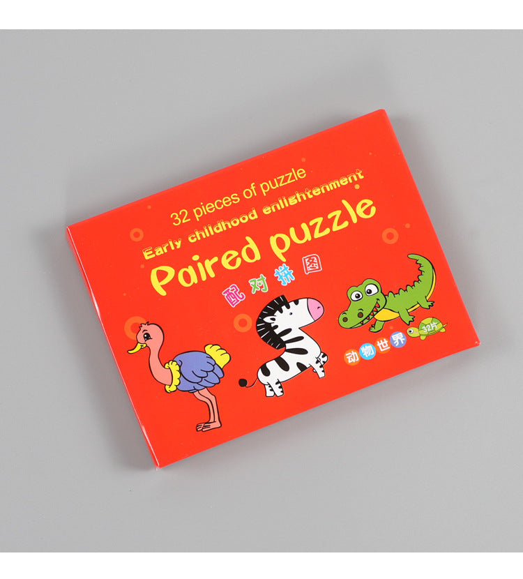 Cartoon Educational Matching Puzzle for Kids Ages 4–6
