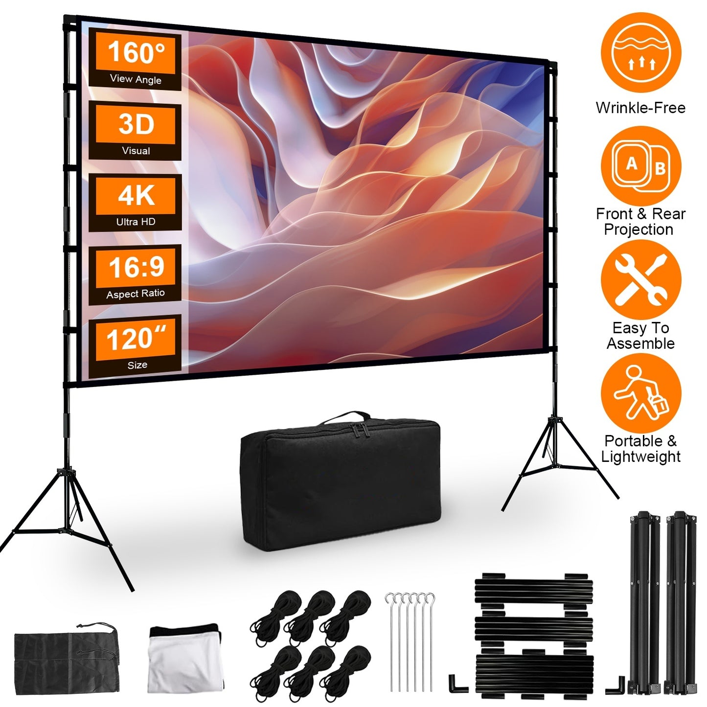 Projector Screen With Stand