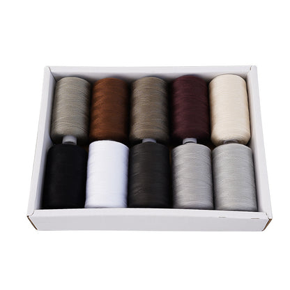 Polyester Sewing Thread Set – 10 Rolls, 1000 Yards Each