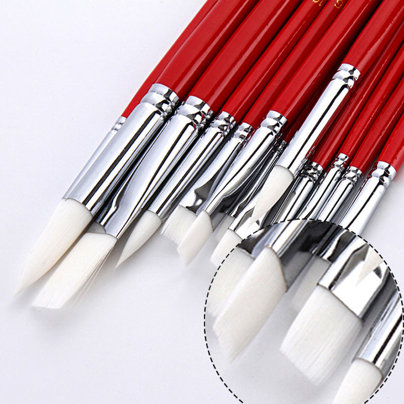 Paint Brush Set,38 Pcs/Set Paint Brushes with Canvas Bag