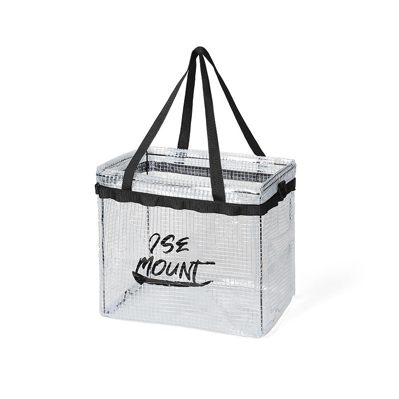 Camping Storage Bag - Foldable Waterproof Organizer with Dry/Wet Separation, 36-55L Capacity