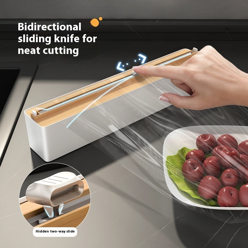 Magnetic Plastic Wrap Cutter - Tear-Free Kitchen Dispenser