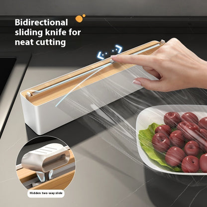 Magnetic Plastic Wrap Cutter - Tear-Free Kitchen Dispenser