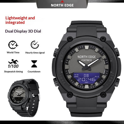 Dual-display Multi-function Luminous Quartz Watch