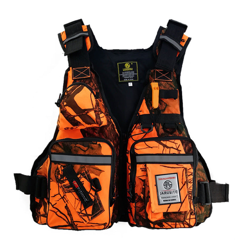 Multifunctional Fishing Life Vest – 16-Pocket Oxford Cloth Safety Jacket