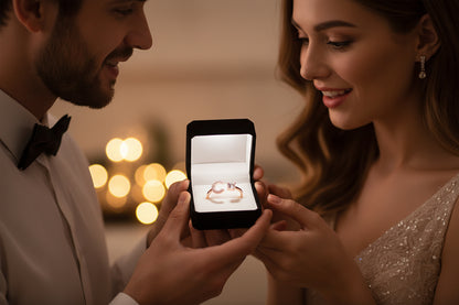 Personalized Initial Letter Ring | Adjustable Zircon Ring for Women