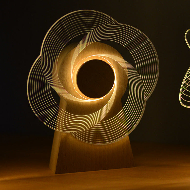 Windmill Rotating Music Box with LED Light