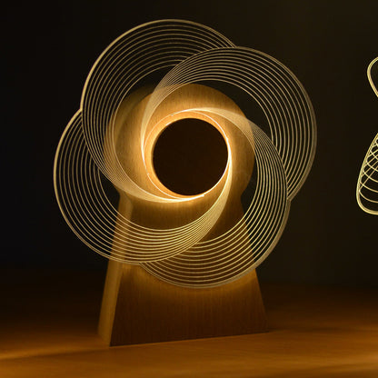 Windmill Rotating Music Box with LED Light