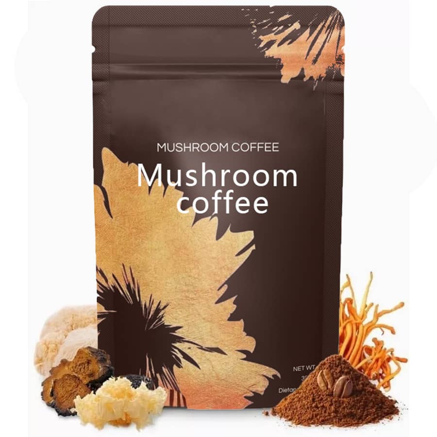 Premium Mushroom Ground Coffee - Organic Blend with Lion's Mane & Chaga (454g)